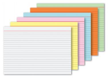 Produktbild Karteikarte DIN A5 quer liniert rot 100 St./Pack. (A5, 180 g/m²)