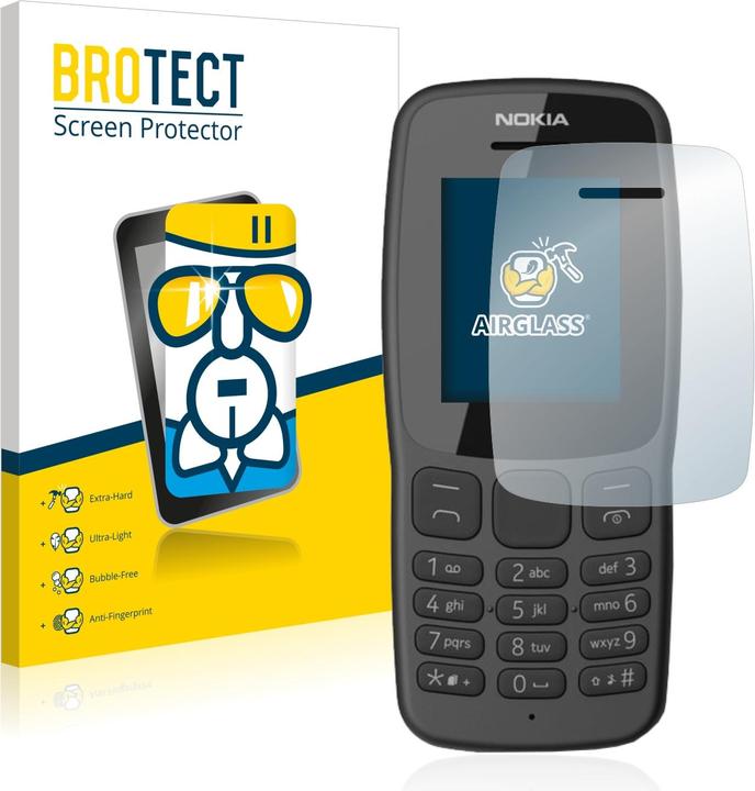 Produktbild BROTECT Schutzglas Schutzfolie Glas Folie Displayschutz klar (1 Stück, Nokia 106 (2018))