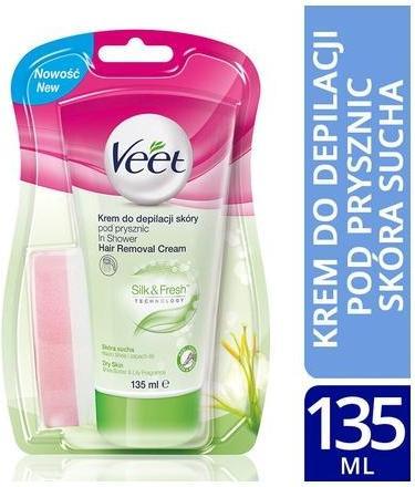 Veet Silk&Fresh Cremation Is An Under Shower Hair Removal For Scores Dry 135Ml (135 ml)