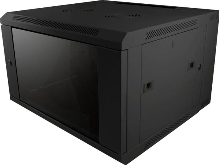 Produktbild Allnet 19 Wandgehäuse 18HE B600 / T600mm 2-teilig *schwarz* SMB-Serie (18 HE, 19 Zoll Rack)