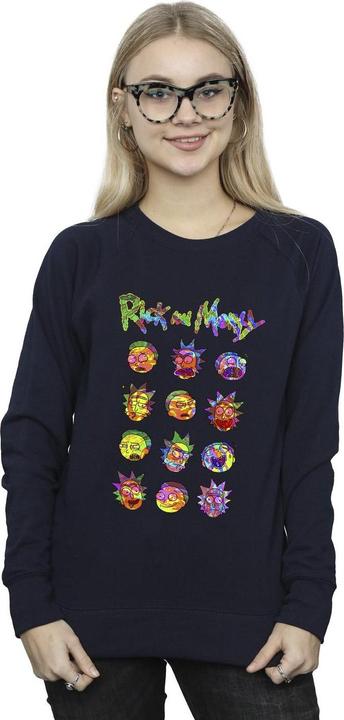 Produktbild Rick And Morty Tie Dye Faces Sweatshirt (S)