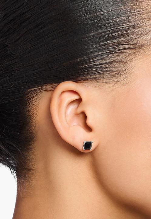 Actual product image Thomas Sabo Stud Earrings Black Stone (925 silver)