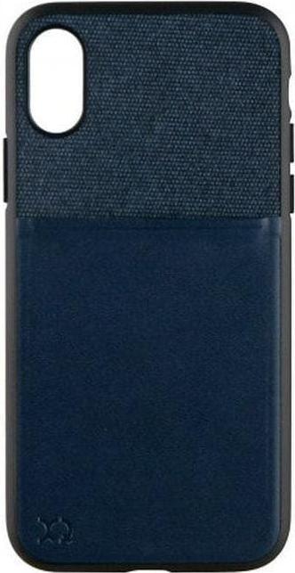 Actual product image Xqisit Card Case dark blue (Apple iPhone XS)