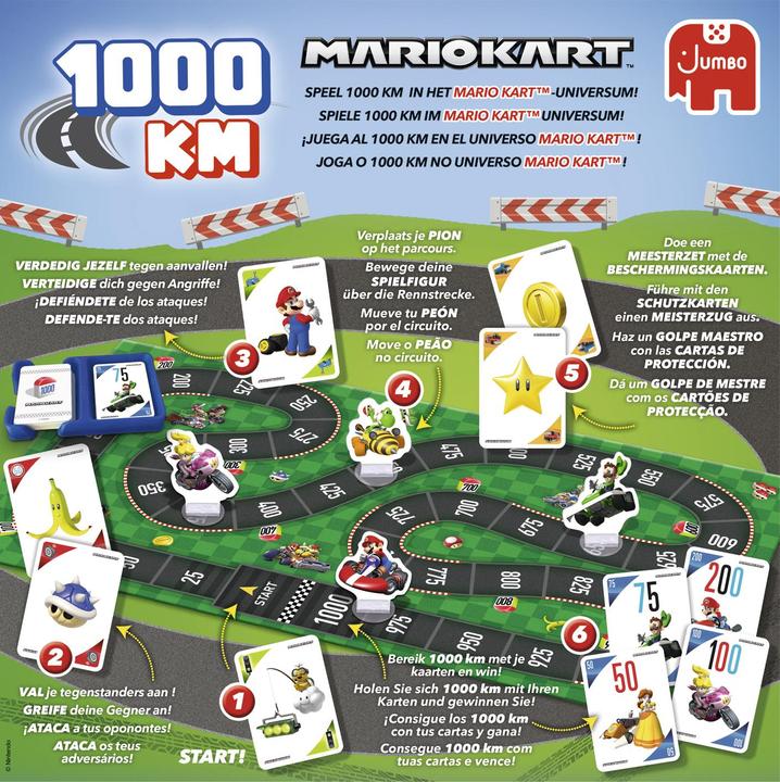 Immagine prodotto Jumbo 1000 KM Mario Kart (Tedesco, Olandese, Spagnolo, Portoghese)