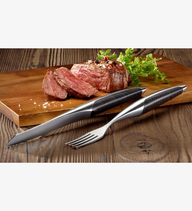 Actual product image Sknife Steak cutlery 2-piece set ash (2 Piece, Cutlery set)