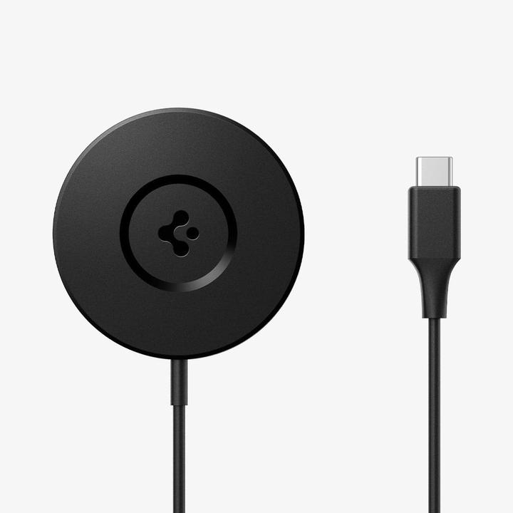 Actual product image Spigen Pf2101 Arcfield Magnetic Magsafe Wireless Charger Black (9 W)