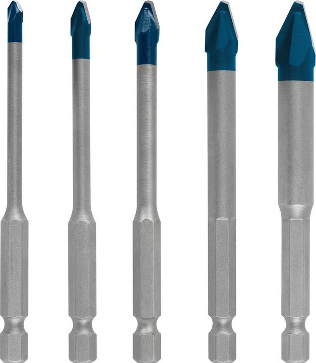 Image du produit Bosch Professional Zubehör EXPERT HEX-9 HardCeramic Ensemble de forets, 4/5/6/8/10 mm, 5 pcs. (4,0, 5,0, 6,0, 8,0)