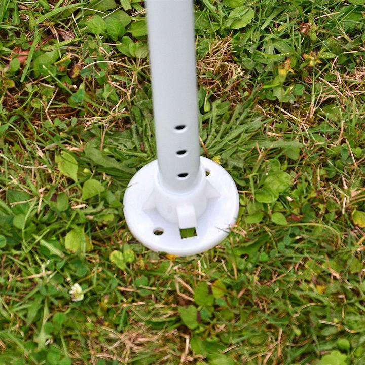 Actual product image VCM Pavillon 3x3 m in weiss PE Plane 2 Seitenteile Partyzelt Gartenzelt Sonnenschutz (300 cm, 300 cm)