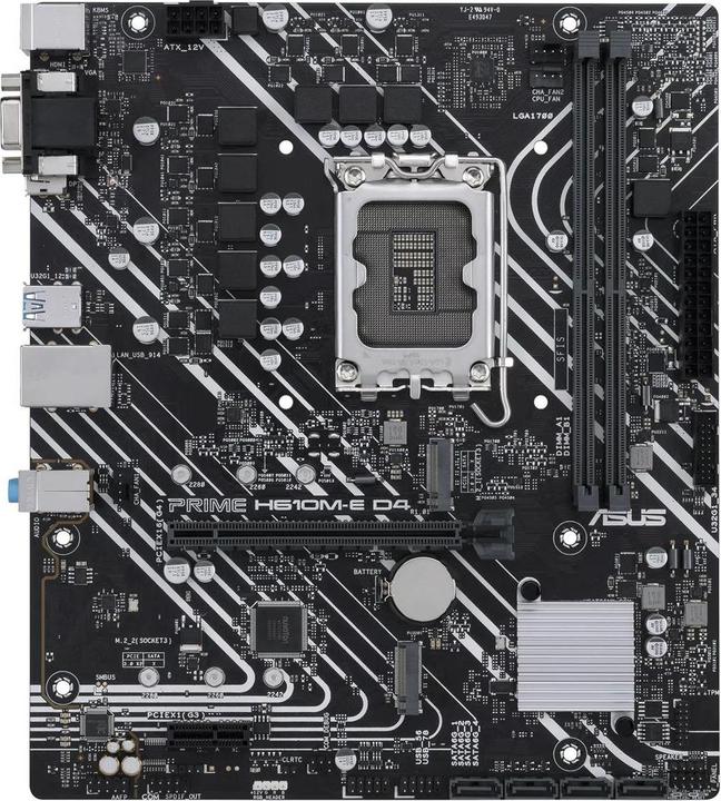 Produktbild ASUS Mainboard||Intel H610|LGA1700|Micro-ATX|Speicher DDR4 (LGA 1700, Intel H610, mATX)
