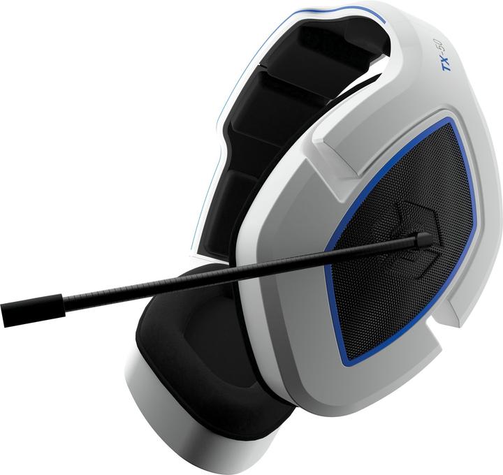 Actual product image Gioteck Headset TX-50, stereo, white/blue,3.5mm jack,1.4m (Cable)