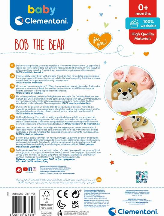 Produktbild Clementoni Baby - Plüschtier Bob der Bär (30 cm)