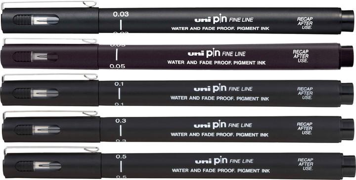 Immagine prodotto Uni-ball Fineliner Impermeabile (Nero, 1 x)