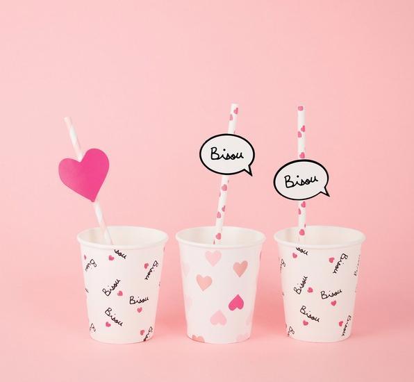 Immagine prodotto My Little Day Tazza rosa a forma di cuore (8 x)