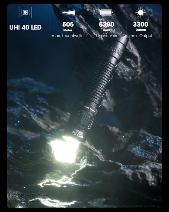 Actual product image Nitecore MH12 Pro - 3300 lumen, UHi 40 LED (13.80 cm, 3300 lm)