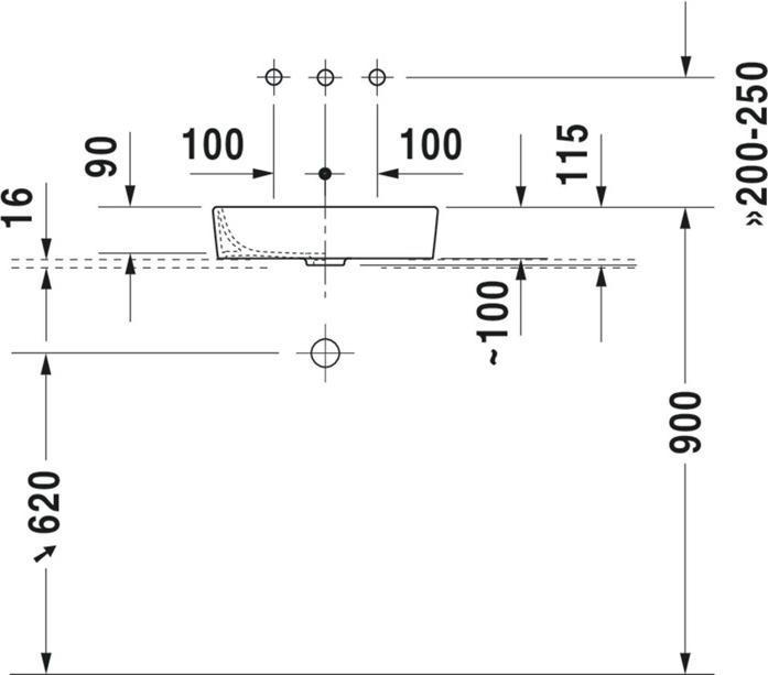 Produktbild Duravit Aufsatzbecken STARCK 2 o ÜL HLB 440x400mm geschli o HL weiss (395 mm, 435 mm)