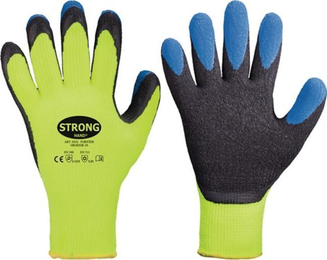 Produktbild Stronghand Handschuhe Forster Grösse 11 neon-gelb/blau EN 388, EN 511 PSA-Kategorie II (11)