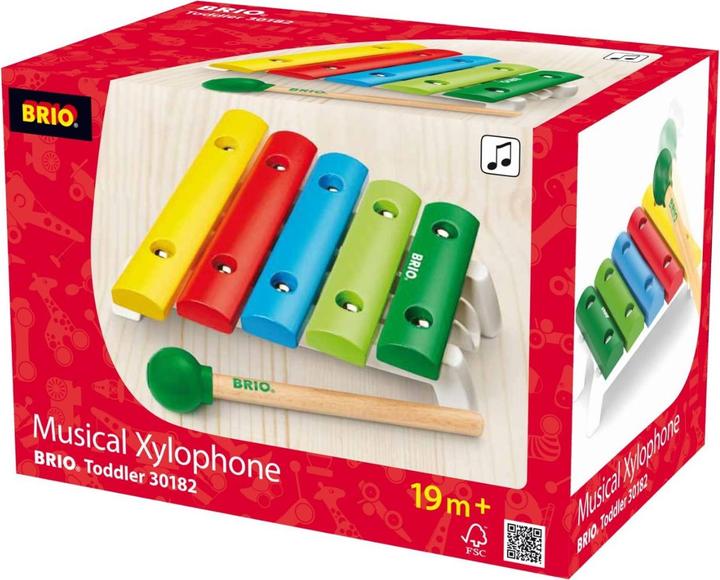 Produktbild Brio Holz Musikinstrument Xylophon (Deutsch, Französisch, Italienisch, Englisch)