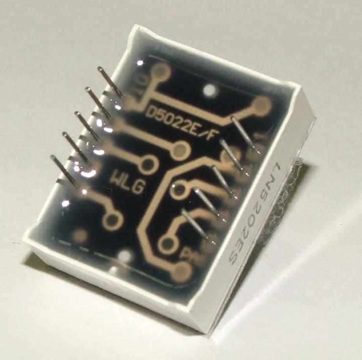 Produktbild OEM 7-Segment Display Rot Com. Cathode 2 Zeichen 12.7mm (Elektronikkit)