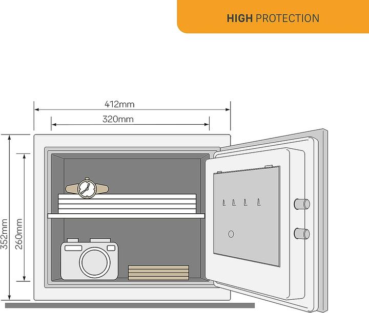Image du produit Yale Documents coffre-fort anti-feu (25.30 l)