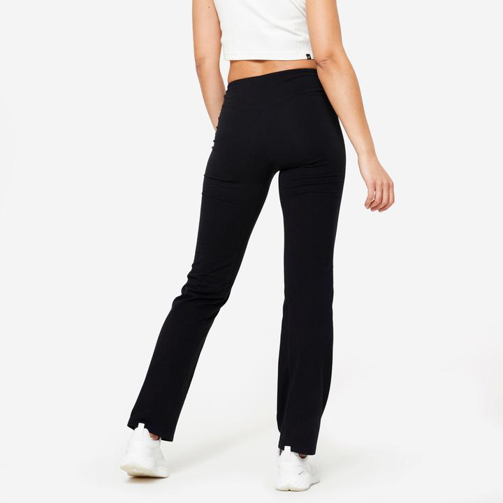 Immagine prodotto Domyos Leggings a gamba svasata da donna - nero (W28/L31)