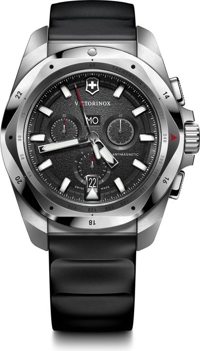 Produktbild Victorinox I.N.O.X. Chrono 43, SIR, BLK dial,BLK rubber str (Chronograph, Taucheruhr, 43 mm)