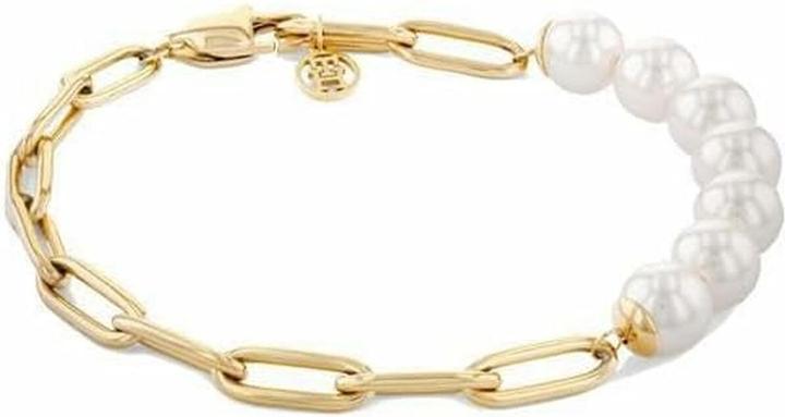 Tommy Hilfiger ElegantnÃ­ pozlacenÃ½ perlovÃ½ nÃ¡ramek Orb Pearl 2780770 (Edelstahl)