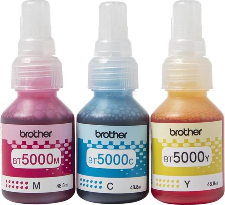 Actual product image Brother Tusz Zestaw CMY BT5000 Oryginał (BT5000CLVAL) (M, C, Y)