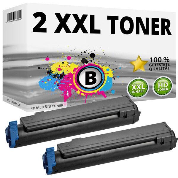 Produktbild Druckfuxx 2x XXL TONER für OKI Data B400 B410 D B430 DN B440 DN MB460 MB470 MB48