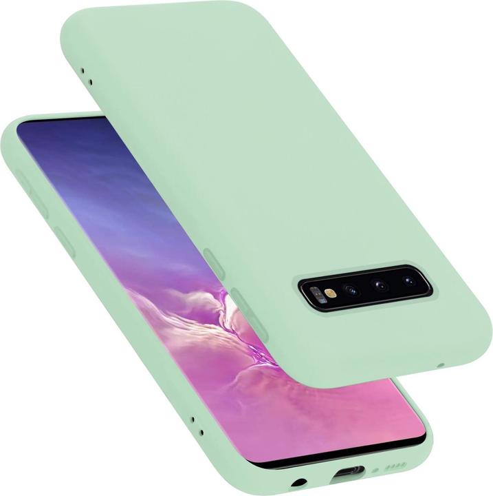 Cadorabo Copertura della cassa del silicone liquido TPU (Samsung Galaxy S10)