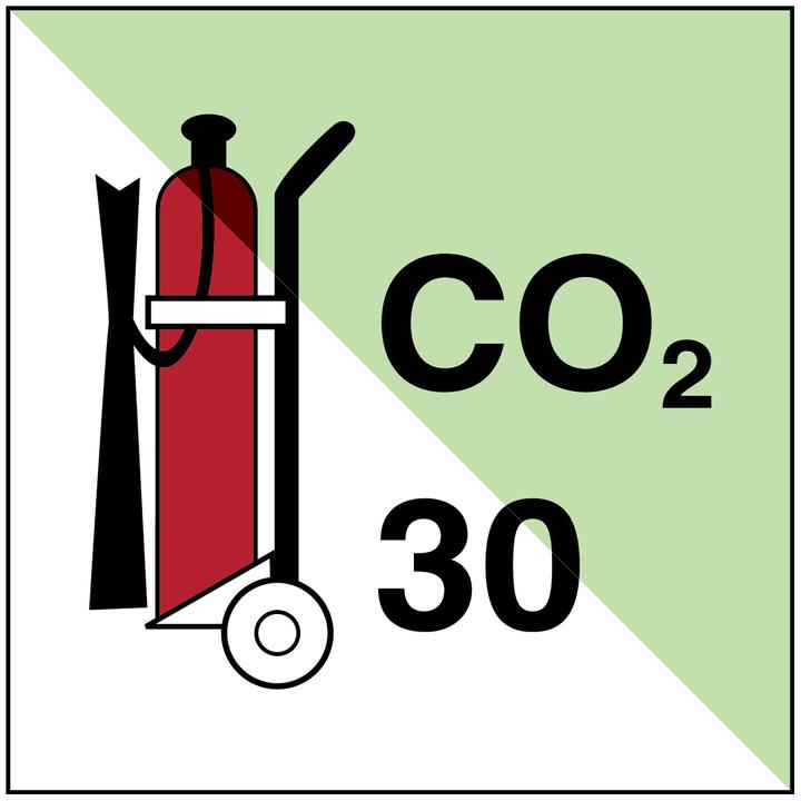 Actual product image Brady IMO - Fire extinguisher on wheels P50