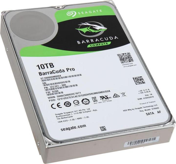 Produktbild Seagate BarraCuda Pro (10 TB, 3.5", CMR)