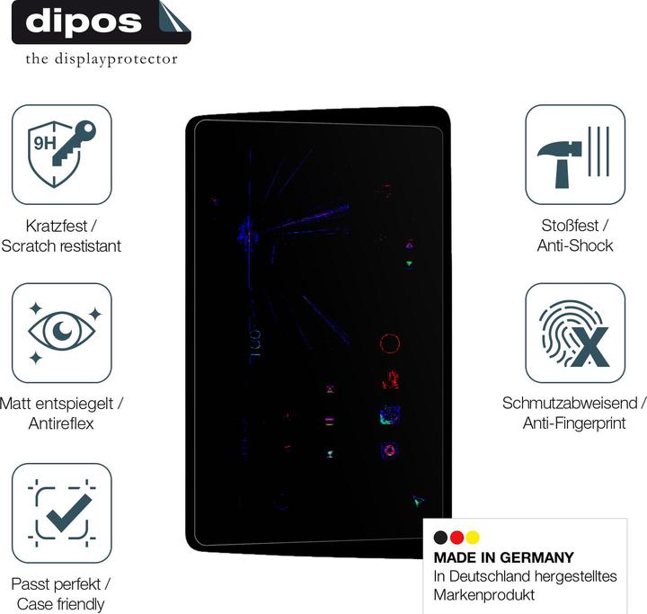 Produktbild Dipos Anti-Shock Displayschutz Matt 9H