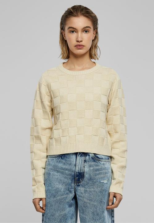 Actual product image Urban Classics Ladies Check Knit Sweater - 126785 (S)