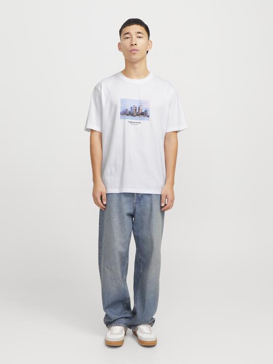 Actual product image Jack & Jones Jorvesterbro Picture Tee Ss Crew Neck Sn (XS)
