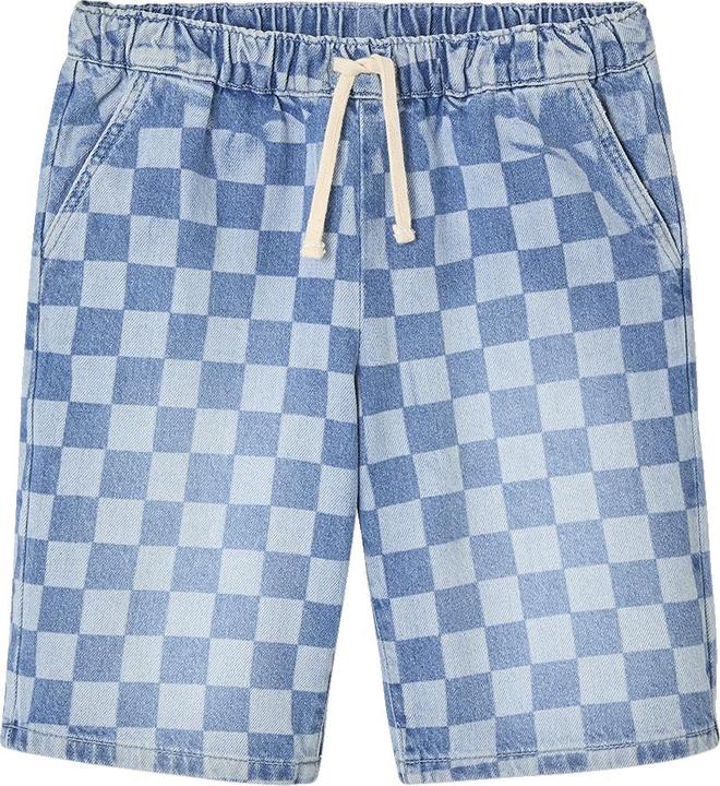 Produktbild Jonen Jungen Jeans-Bermudas mit Schachbrettmuster in Loose-Fit (158)