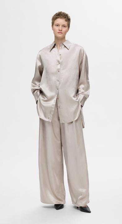 Actual product image Selected Femme Long sleeve satin blouse (38)