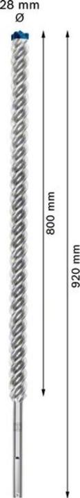 Actual product image Bosch Professional Zubehör Expert SDS max-8X hammer drill, 28 x 800 x 920 mm (28 mm)