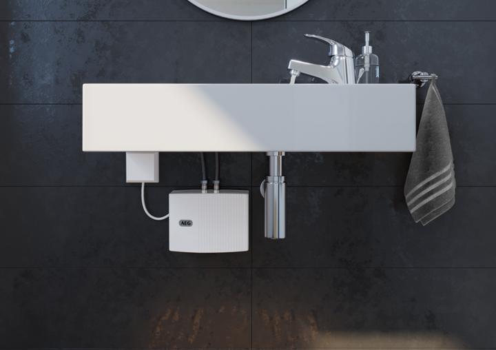 Actual product image AEG Haustechnik MTD 440 Small instantaneous water heater for hand basin, guest WC, 4.4 kW, fixed connection 230 V