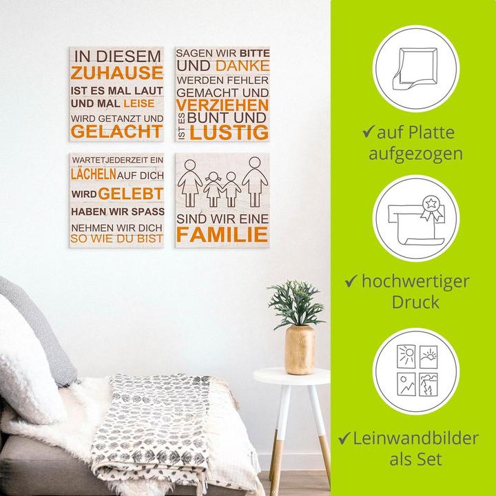 Actual product image Artland In this home - beige J5PO (40x40 cm)