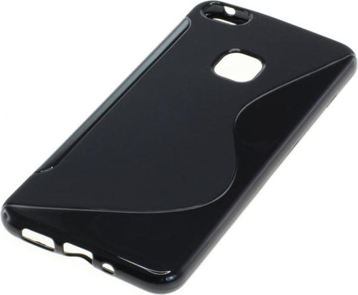 Actual product image König Design Mobile Case TPU S Line Protection Case Shell for Huawei P10 Lite Black Cover New (Huawei P10 Lite)