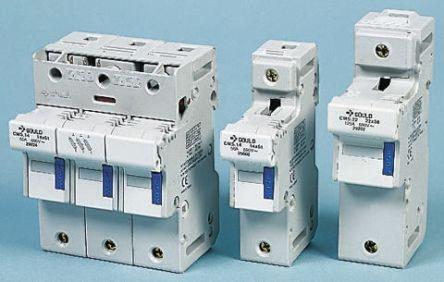 Actual product image Mersen Fuse Holder CMS 3-Pole 14x51mm (Cylinder fuse, 14 A)