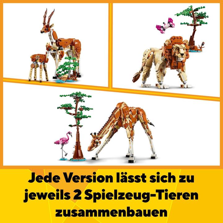 Immagine prodotto LEGO Safari con gli animali (31150, LEGO Creator 3-in-1)