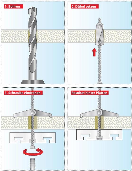 Image du produit Tox Cheville à ressort pliable Spagat M4, blister 2 (2 pcs)