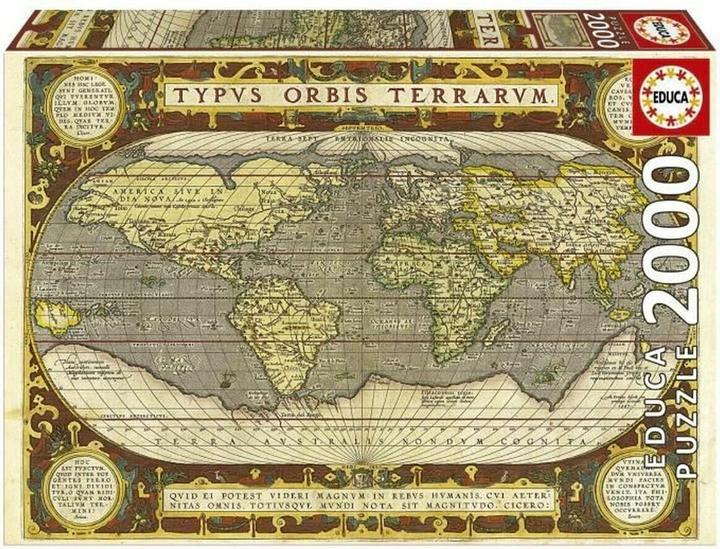 Actual product image Educa 19620 Puzzle 2000 Pcs. Map Of The World (2000 pieces)