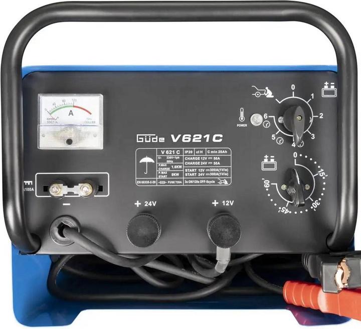 Produktbild Güde 12V/24V Batterieladegerät Automatik Batterielader V 621 C Starthilfe (12V, 24V, 70 A)