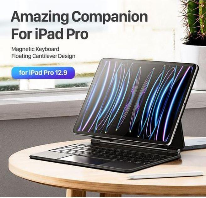 Actual product image Dux Ducis MK Series Keyboard Case (US, iPad Pro 12.9 2022 (6th Gen), iPad Pro 12.9 2021 (5th Gen), iPad Pro 12.9 2020 (4. Gen))
