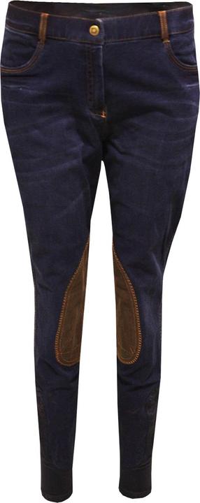 Image du produit Dublin Shona Denim Pantalon d'équitation avec patch en daim (34)