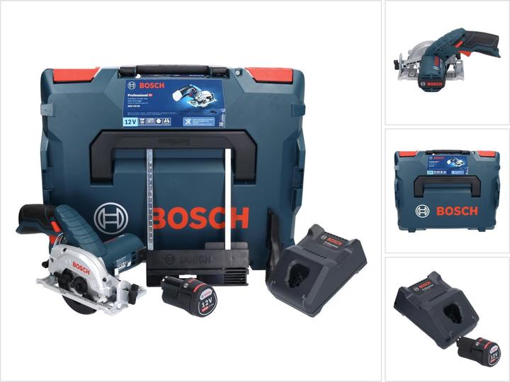 Productafbeelding Bosch Professional Bosch GKS 12V-26 Professionele accu cirkelzaag 12 V 85 mm + 1x accu 2.0 Ah + lader + L-Boxx