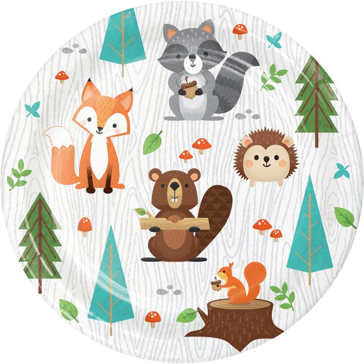 Produktbild Creative Party Pappteller Waldtiere Klein (8 x)