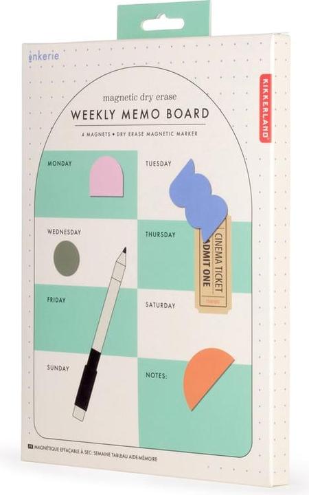 Produktbild Kikkerland Magnetic Memo Board Green (Magnettafel, 24.5 x 18.5 cm)
